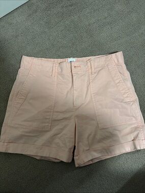 GAP Peach Cargo-Style Cotton Shorts